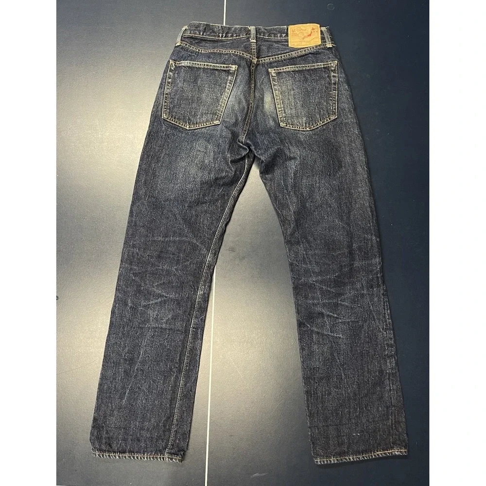 Orslow Lot 105 Japanese Selvage Denim Jeans Size S(1) Dark Blue 30x29